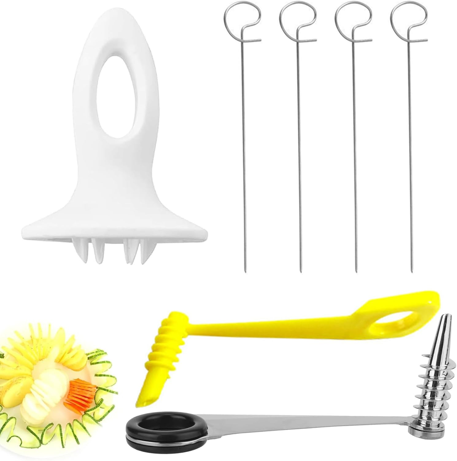 Spiraliseur de légumes coupe-radis à spirale 7 pièces de cuisine