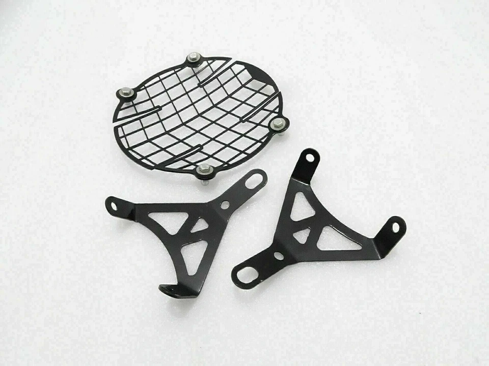 Ajuste para Royal Enfield Interceptor 650 - "Rejilla de faros de acero inoxidable" Foto 4 de 4
