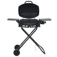 Gasgrill Tragbar Brenner Grillwagen Grill Gartengrill Standgrill Bbq Vidaxl