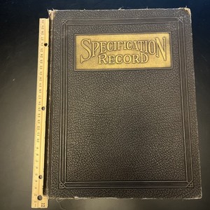 1931 Specification Record of The American Institute Construction Specs Volume 4