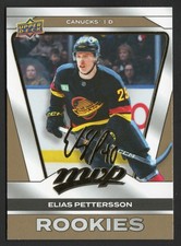 2025-26 NHL UD MVP GOLD SCRIPT ROOKIES CARD - [CANUCKS] - 232 Elias PETTERSSON