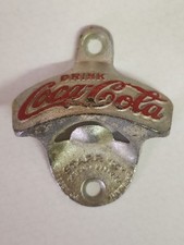 Vtg Coca Cola Wall Mount Metal Bottle Opener Starr X Made In USA & West Germany