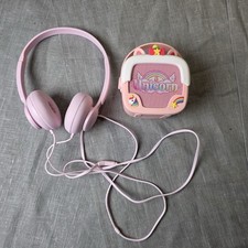 Unicorn Bluetooth Speaker  Pink Kids Headphones Set