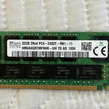 SK hynix 32GB DDR4 ECC RDIMM 2400MHz 2Rx4 PC4-2400T Server RAM HMA84GR7MFR4N