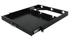 1U Rack Mount Sliding Keyboard Tray Cantilever for Server Data Network Rack