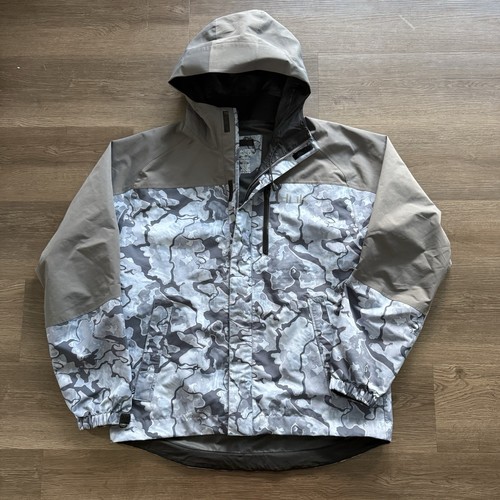 HUK Men's Scale Jacket, DWR Performance Fishing Coat, No