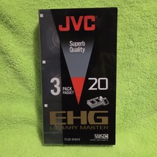 JVC TC-20 EHG 3 Pack VHS-C Camcorder Tape 20 Min /60 Min Superb Quality