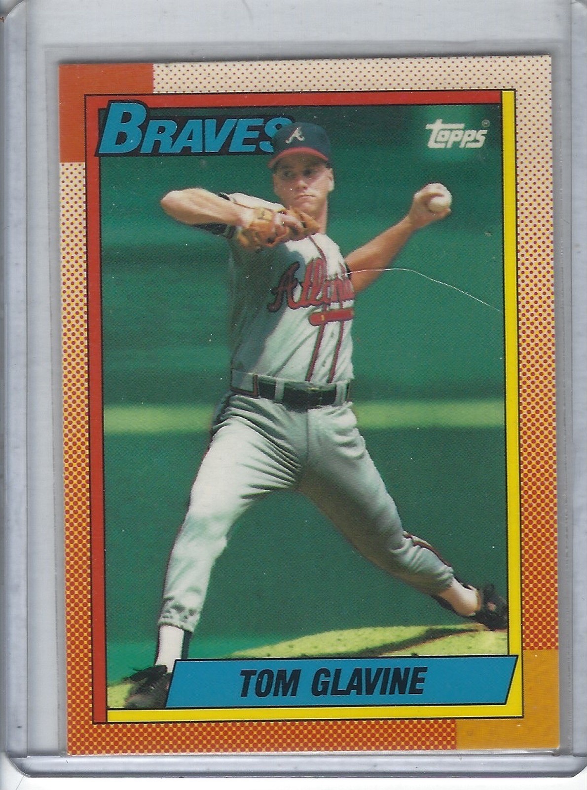 Tom Glavine #506 (Baseball Cards 1990 Topps Tiffany) — is it worth grading?