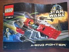 LEGO Star Wars: A-Wing Fighter (7134) 99% Complete w Minifigures & Instructions