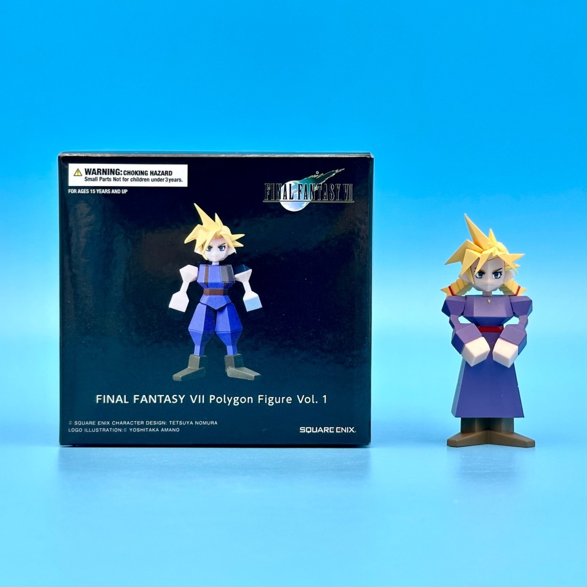 Final Fantasy VII 7 Remake Cloud in Dress Polygon Chase Figure