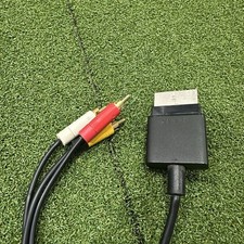 OEM Official Microsoft Xbox 360 Slim Fat Composite AV Cable Audio Video