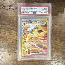 Pokemon Jolteon ex Prismatic Evolutions 153/131 SIR Holo EN PSA 10 2025 on eBay
