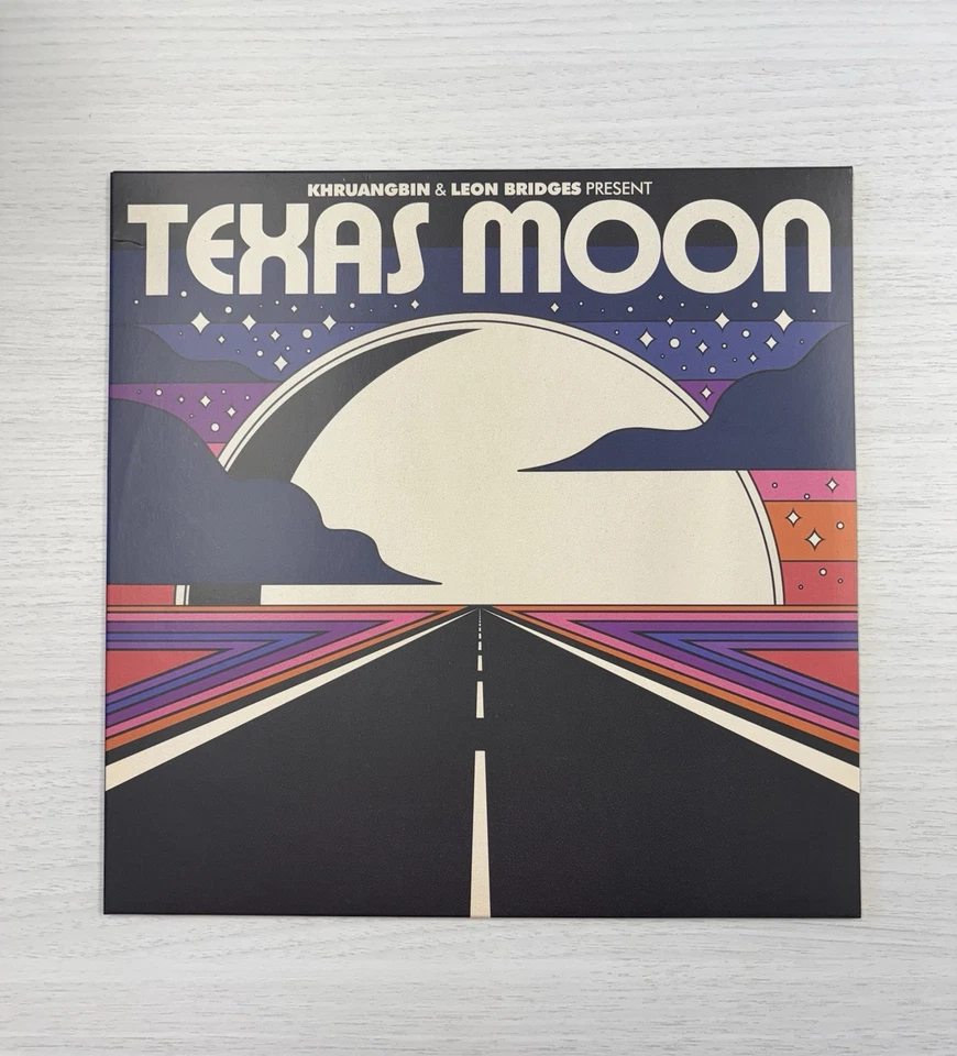 Khruangbin and Leon Bridges Texas Moon EP Kaleidoscope Colored Vinyl - Image 2 of 4