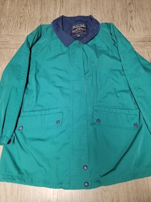 Pacific Trail Coat Womens sz 2X 90s VTG Chore Barn Jacket Turquoise Teal Snow