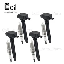 4pcs Ignition Coil and Spark Plug For Chrysler Dodge Fiat Jeep Ram L4
