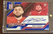 2024 Donruss Elite Pen Pals Ricky Pearsall Blue Ink Short Print Rookie Auto 49er