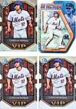 CARSON BENGE 2025 BOWMAN CHROME MEGA BOX IN ACTION REFRACTOR ,+2 VIP  & MEGA RCS