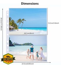 50 Photo Sleeves 200 5x7 Photos 3 Ring Binder Pages