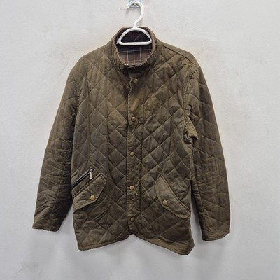 Barbour Chelsea Sport Quilt Wax wasserdicht Country Regen grün Mantel Jacke Medium