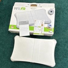 Nintendo Wii Fit Balance Board Bluetooth Fitness Bundle w/ Game, Manuals  Box