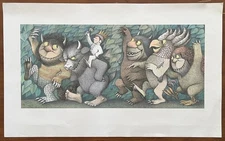 Where The Wild Things Are 1971 Limited Print, Wild Rumpus, Max with Crown
