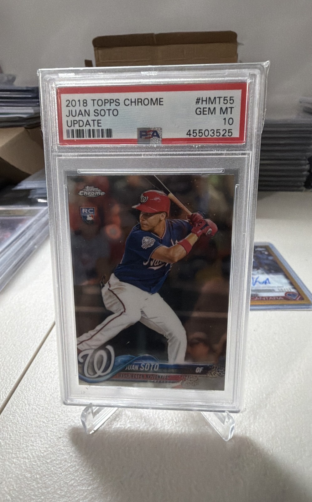 2018 Topps Chrome Update - Juan Soto #HMT55 (RC) New York Mets view 1