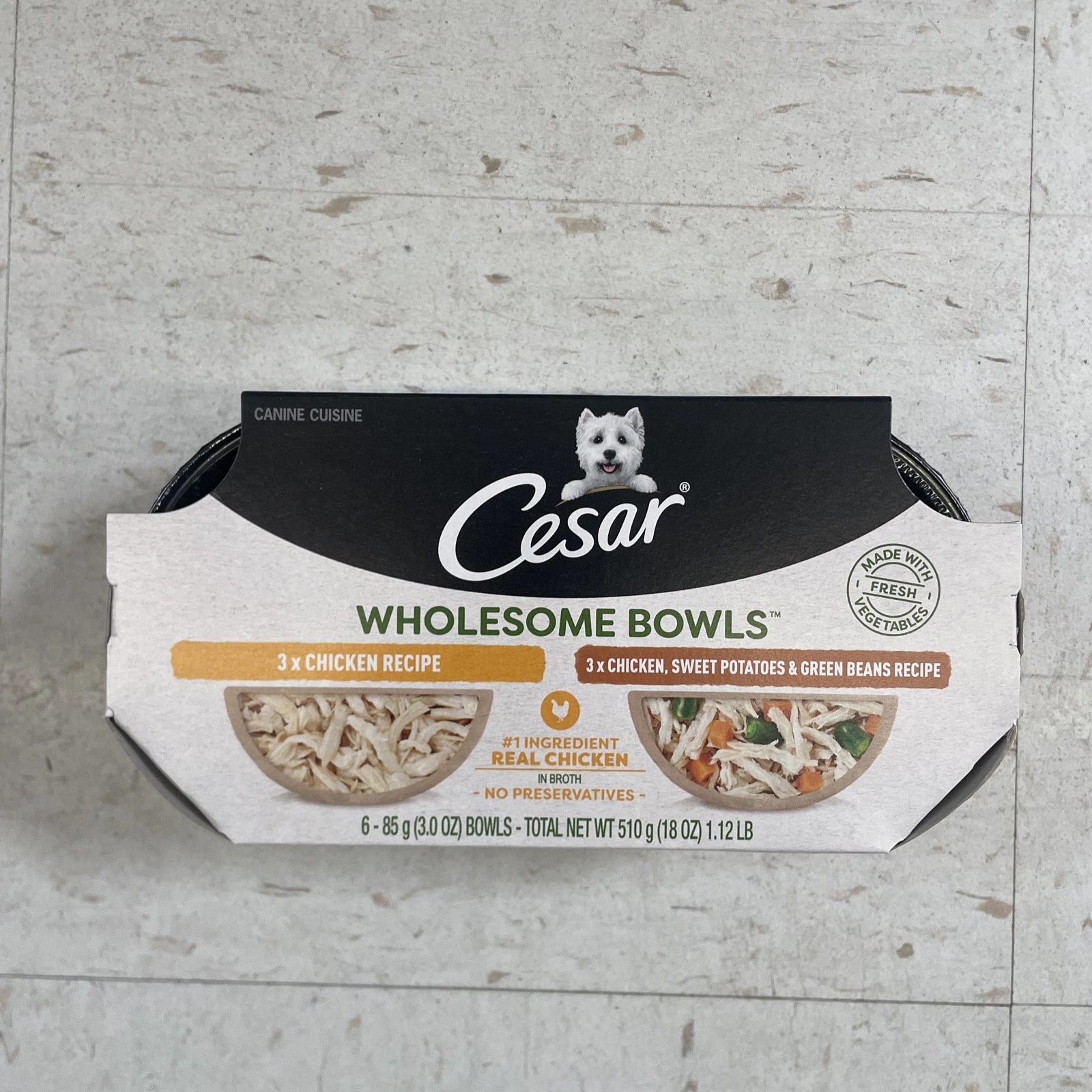 Cesar Wholesome Bowls Variety Pack Small Breed Wet Dog Food - 3oz/6ct