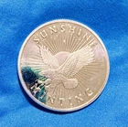 Sunshine Mint 1 Troy Oz .999 Fine Silver Round SI Mint Mark Eagle