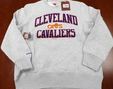 MITCHELL & NESS NBA CLEVELAND CAVALIERS GRAY SWEATSHIRT SIZE L  $80.00