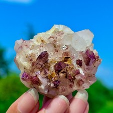 53G A+++Natural Red Crystal Himalayan Quartz Cluster /Mineralsls Specimen