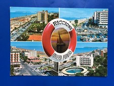 10545 Cartolina Riccione (RN) Saluti Riviera Adriatica Multiveduta 1971
