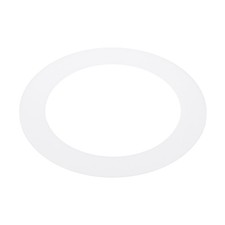 3.6" ID 5" OD Plastic Trim Ring Translucent Matte White Goof Rings