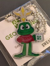 Geocaching Trackable - Unactivated Trackable-Signal The Frog in Sweater