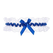 Blue Garters Bride Wedding Bridal Gifts Something Lace Bow Leg Accessories