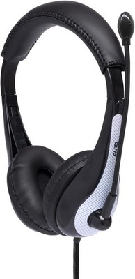Avid AE-36 White On Ear Headset with Microphone, for School and Classroom