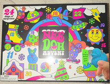 Schylling NeeDoh Advent Calendar Door 24 Toys Christmas Multicolor 26060JHJ