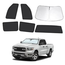 6pcs Car Window Shades for Dodge RAM 1500 2019-2024 , Full Car Window Covers