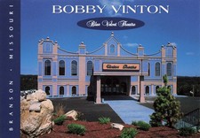 Postcard MO Branson Blue Velvet Theatre Bobby Vinton Singer Music Venue Theater 