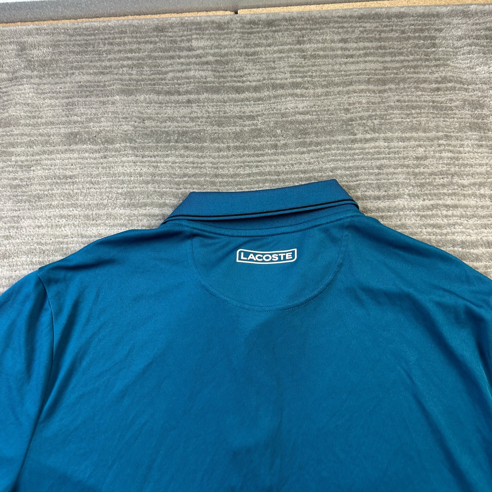 Lacoste Sport Polo Shirt Mens 2XL XXL 7 Blue Tennis Ultra Dry thumbnail 6