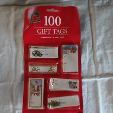 Vintage Christmas Tags & Cards 100 Pieces Eureka The Paper Magic Group USA