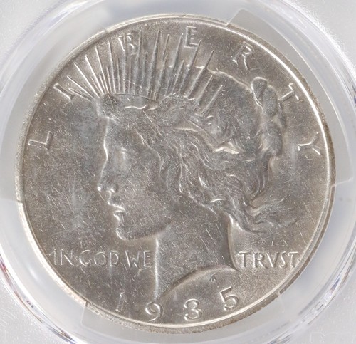 1935-S Peace Silver Dollar - PCGS AU53 - Picture 2 of 4