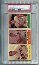 1962 Bazooka Panel Sandy Koufax, Jim Gentile, Johnny Callison PSA 3 VG