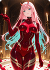 Zero Two Anime Waifu Card 1/1 Collectible DITF-ZER-489 — photo 2