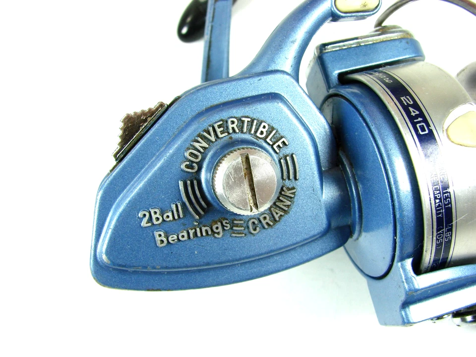 Carrete giratorio Shakespeare 2410 de colección relación 4,2:1 azul y plata Japón muy suave Foto 4 de 4