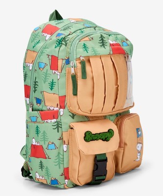 NEW! Exclusive Peanuts Snoopy Beagle Scouts Camping Multi-Pocket Backpack