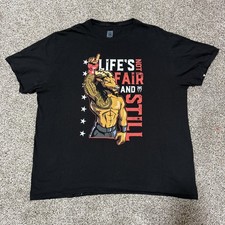 Roman Reigns Life's Not Fair And Still T-Shirt 2XL WWE OTC Tribal Chief NXT AEW