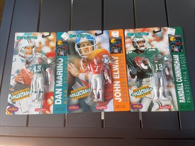 1992 Bend-Ems NFL Quarterback Club  5''  Figure Lot Of 3 MIP