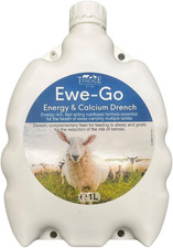 Image of Tyndale Ewe-Go Energy & Calcium Drench, 1L, for Sheep and Goats, Twin Lamb Trea