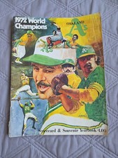 1972 Oakland Athletics World Champions Baseball Scorecard and Souvenir Yearbook