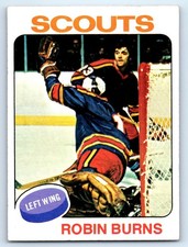 1975-76 Topps #104 Robin Burns Rookie Kansas City Scouts